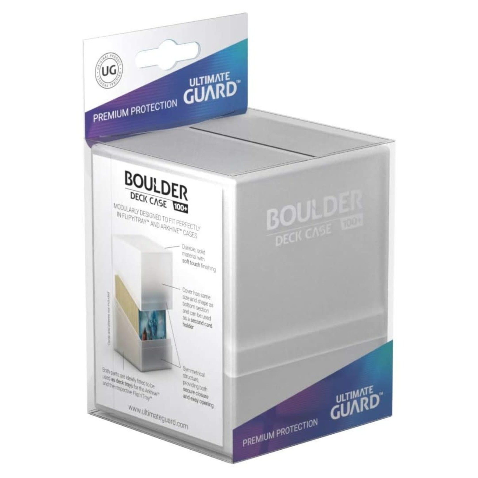Ultimate Guard Ultimate Guard Boulder Deck Case 100+ Frosted White