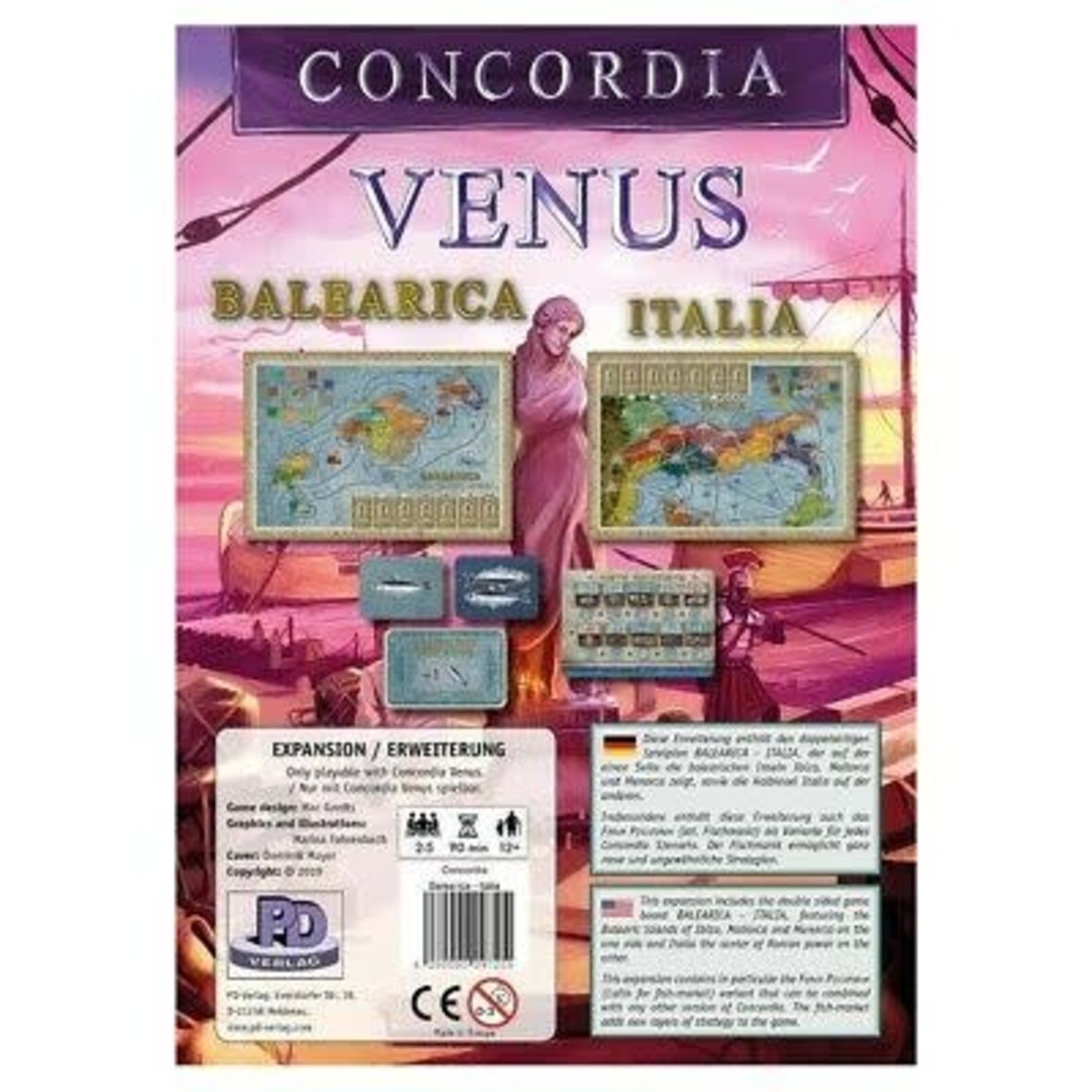 Rio Grande Games Concordia Venus Balearica and Italia Expansion
