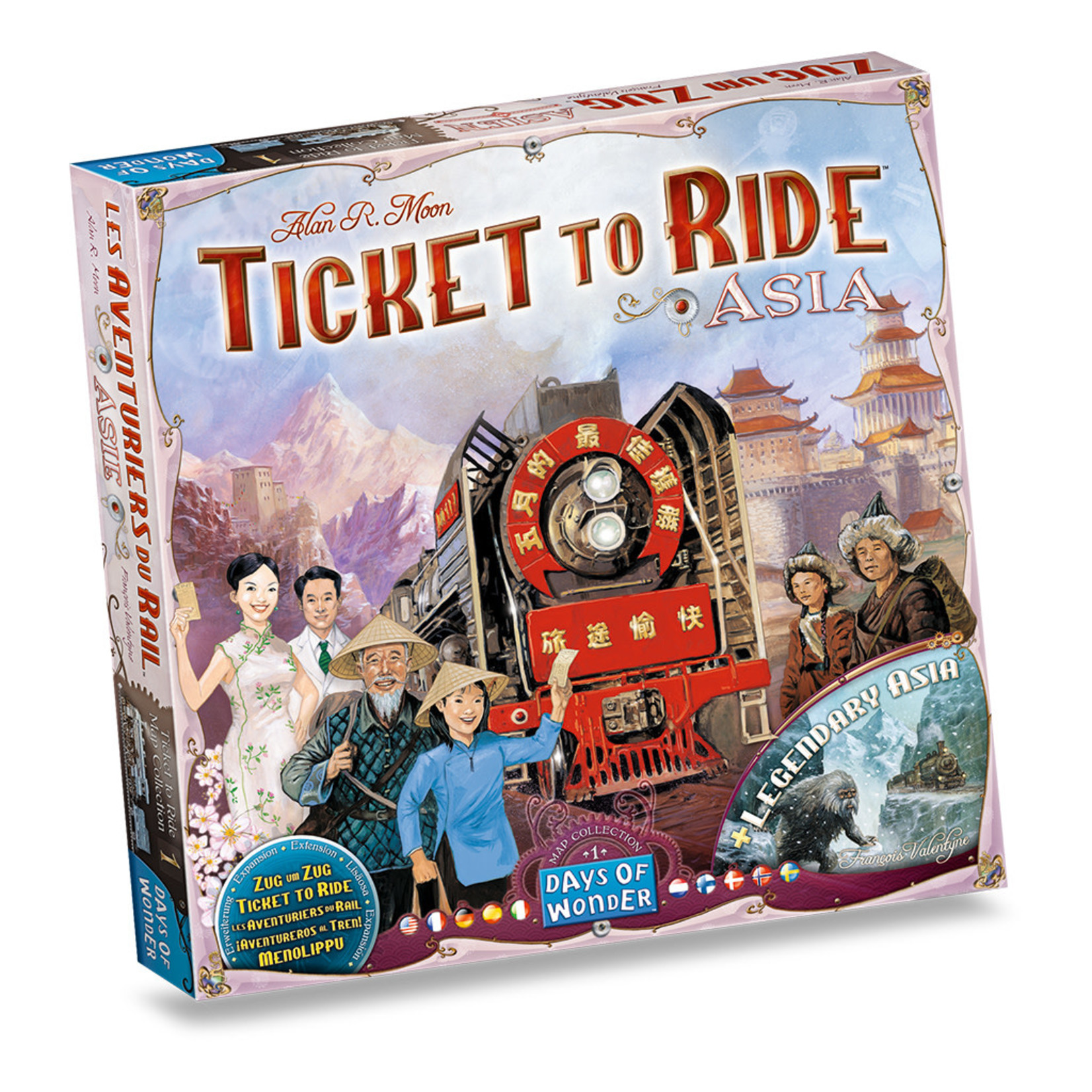 Days of Wonder Ticket to Ride Map Collection 1 Asia and Legendary Asia