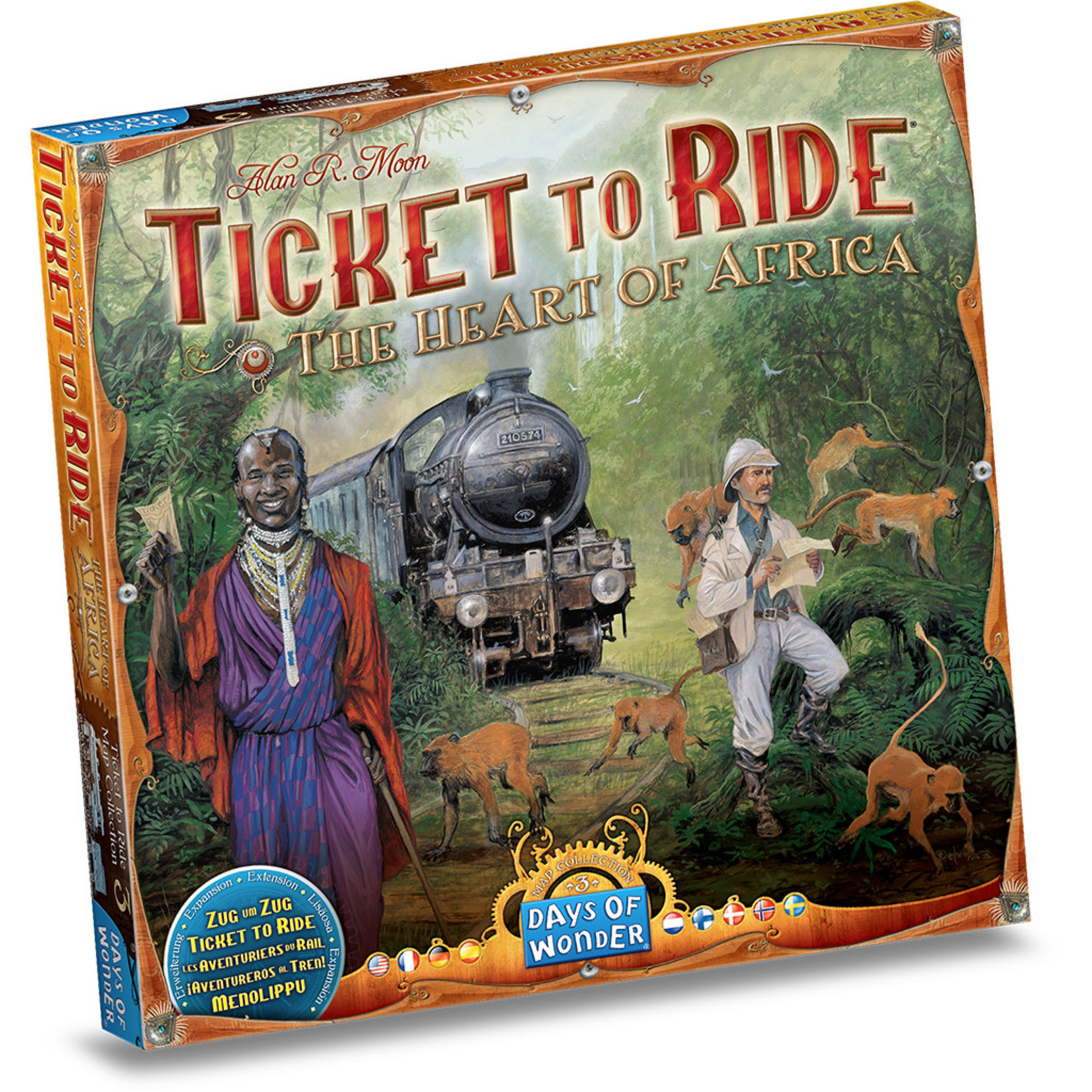 Days of Wonder Ticket to Ride Map Collection 3 Heart of Africa