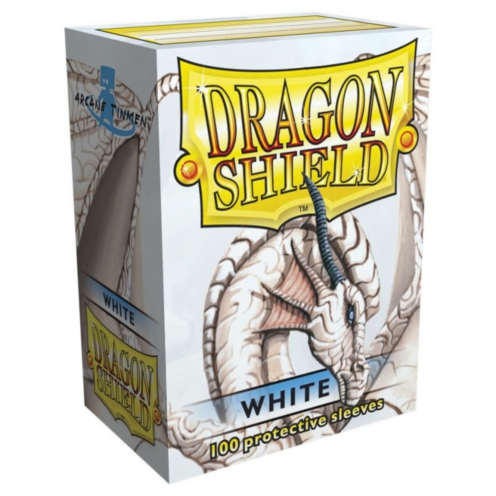 Arcane Tinmen Dragon Shield Standard Classic Sleeves White 100 ct