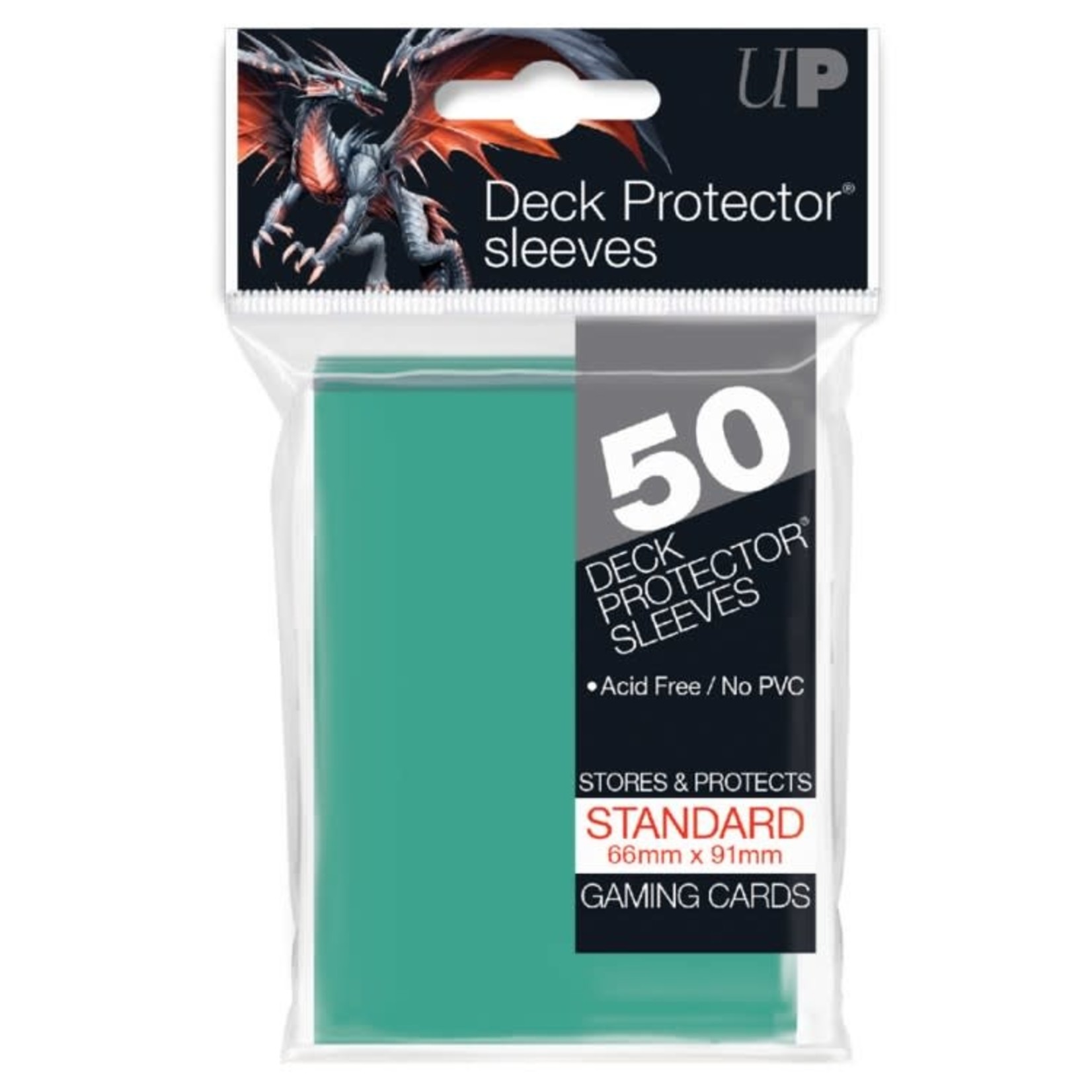 Ultra Pro Ultra Pro Pro-Gloss Standard Deck Protector Sleeves Aqua 50 ct