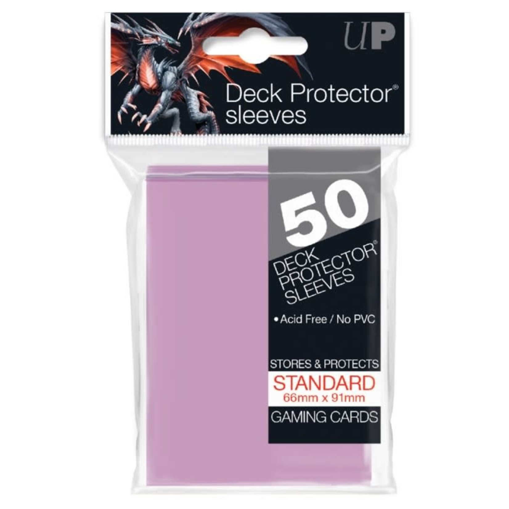 Ultra Pro: PRO-Gloss Standard Deck Protector Sleeves 50ct (Pink)