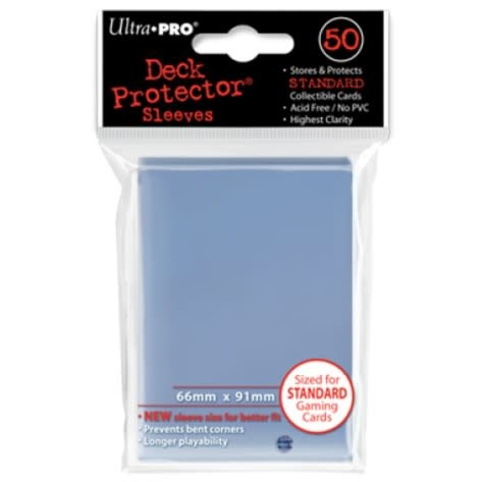 Ultra Pro Ultra Pro Pro-Gloss Standard Deck Protector Sleeves Clear 50 ct
