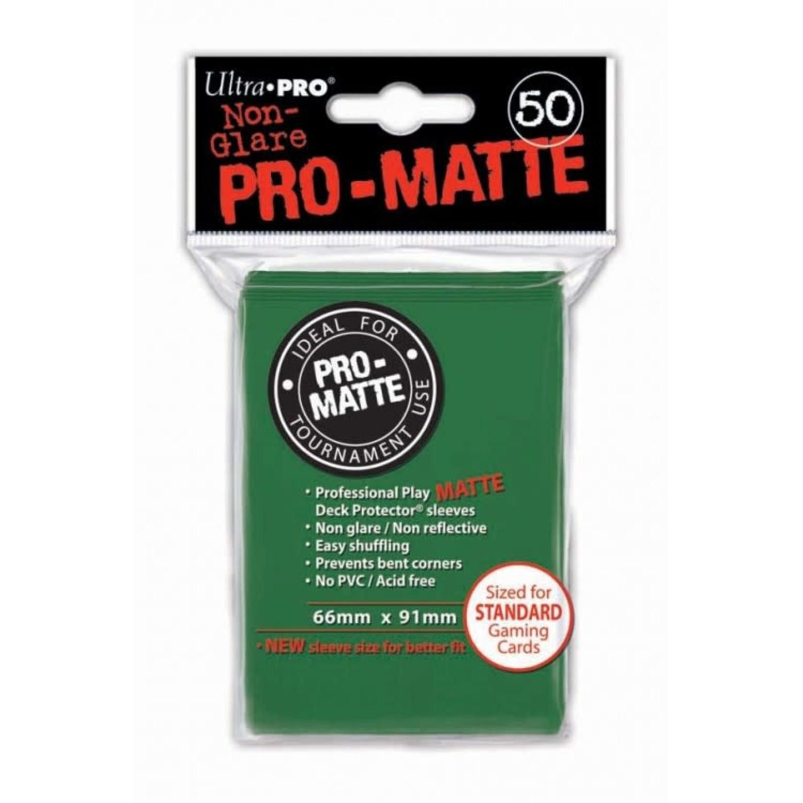 Ultra Pro Ultra Pro Pro-Matte Standard Deck Protector Sleeves Green 50 ct