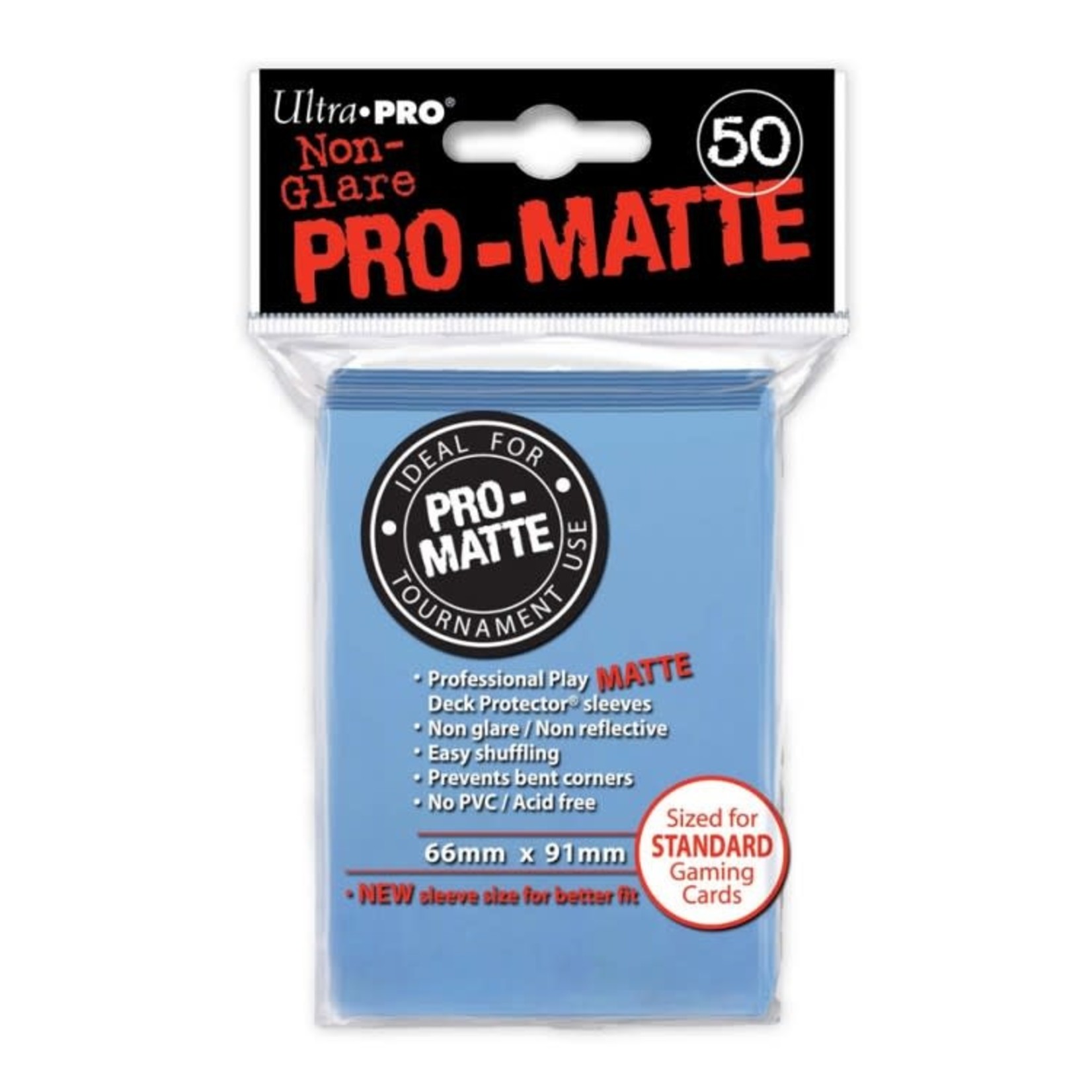 Ultra Pro Ultra Pro Pro-Matte Standard Deck Protector Sleeves Light Blue 50 ct