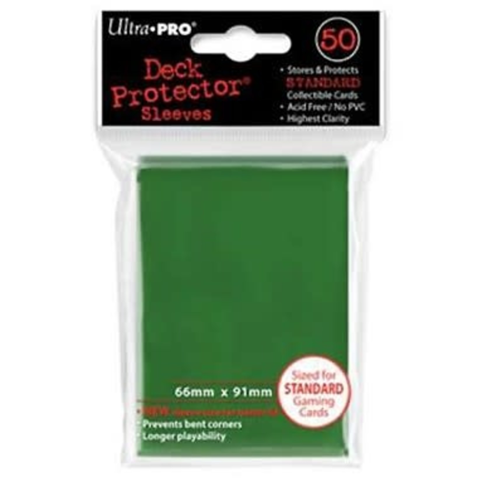 Ultra Pro Ultra Pro Pro-Gloss Standard Deck Protector Sleeves Green 50 ct