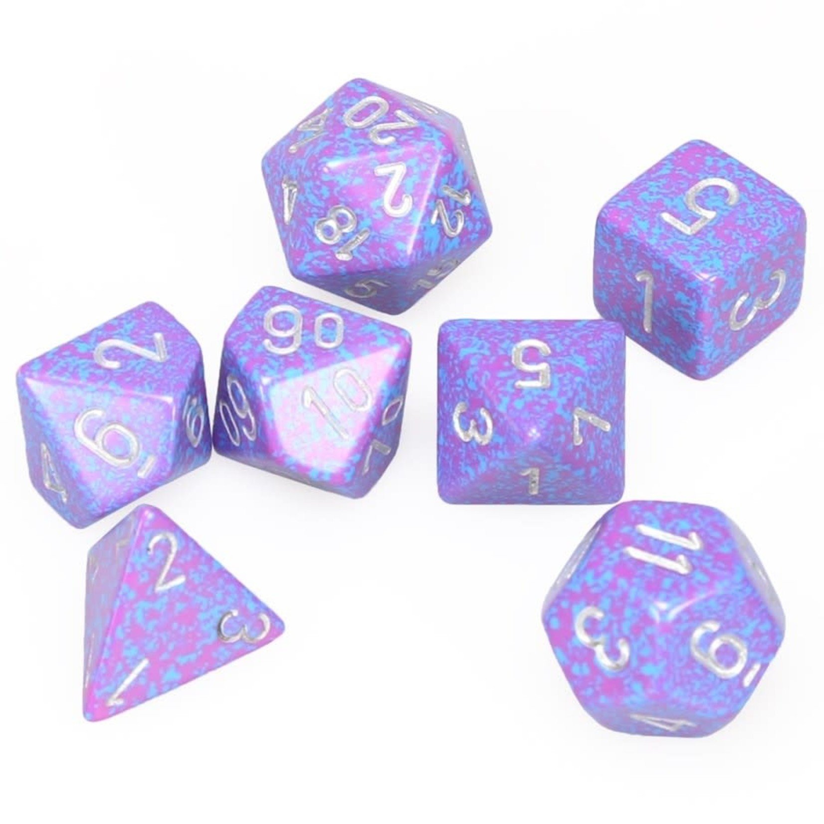 Chessex Chessex Speckled Silver Tetra Polyhedral 7 die set