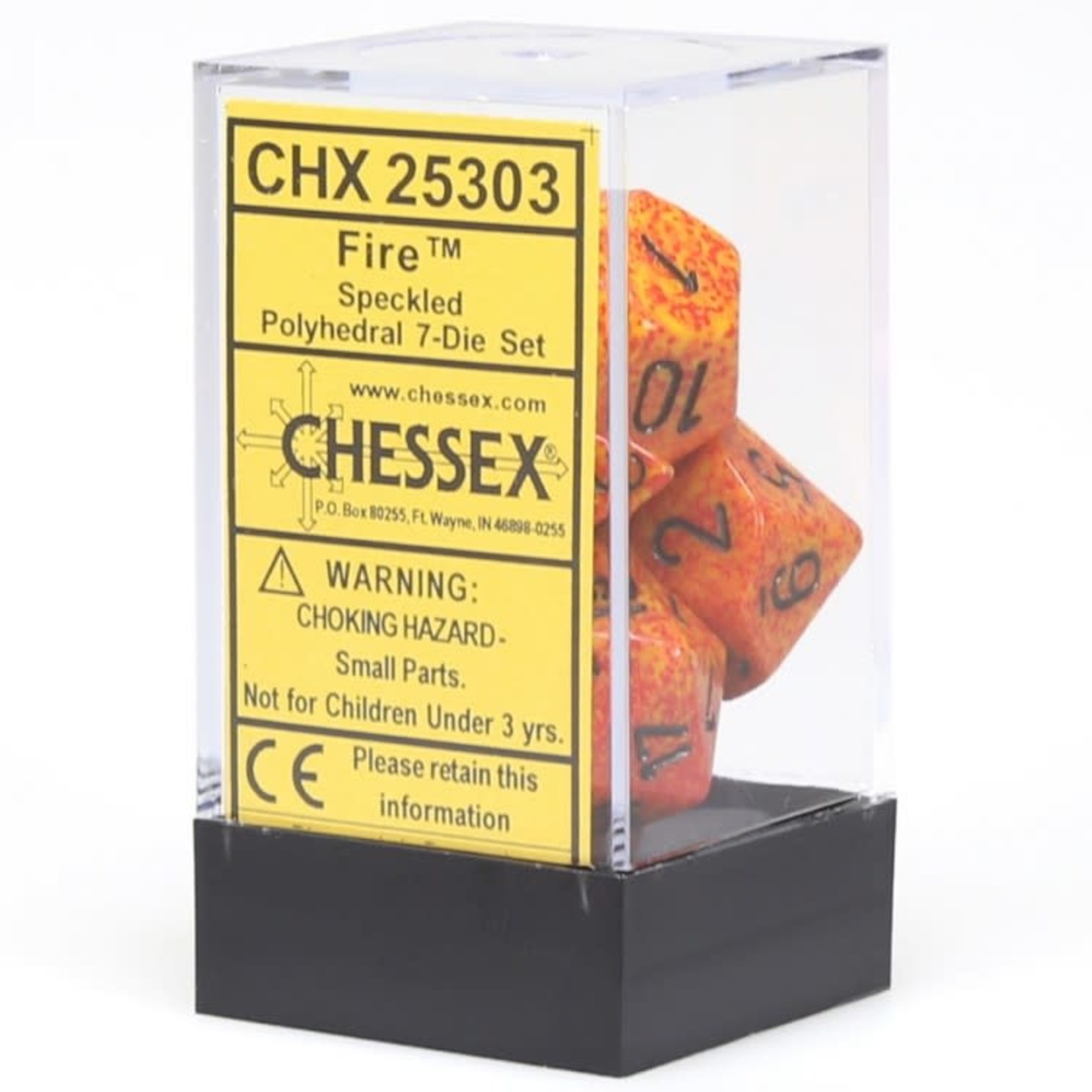 Chessex Chessex Speckled Fire Polyhedral 7 die set