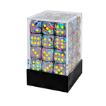 Chessex Chessex Festive Mosaic with Yellow 12 mm d6 36 die set