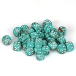 Chessex Chessex Marble Oxi-Copper with White 12 mm d6 36 die set