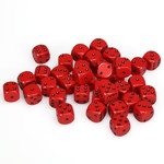 Chessex Chessex Opaque Red with Black 12 mm d6 36 die set