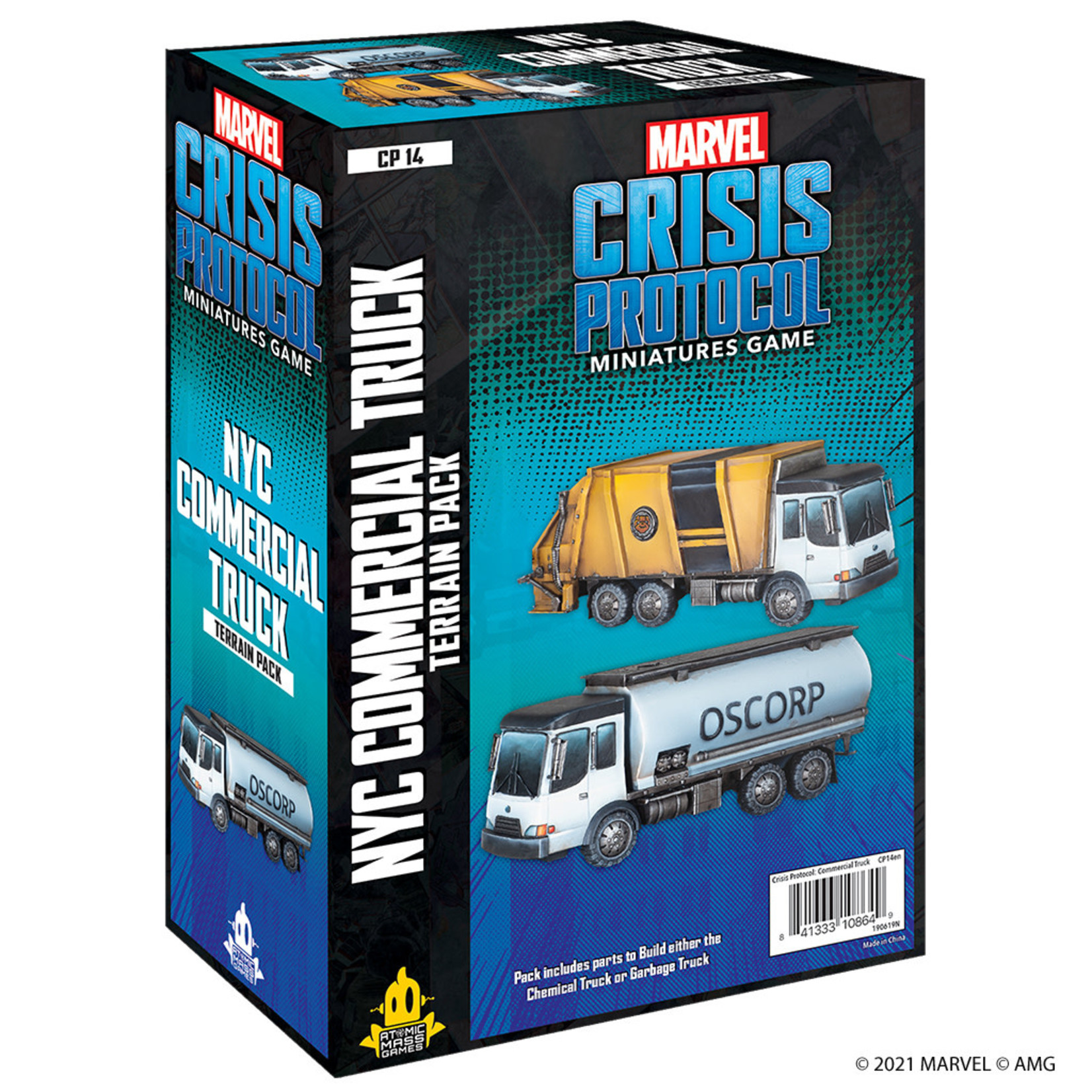 Atomic Mass Games Marvel Crisis Protocol NYC Commercial Truck Terrain Pack
