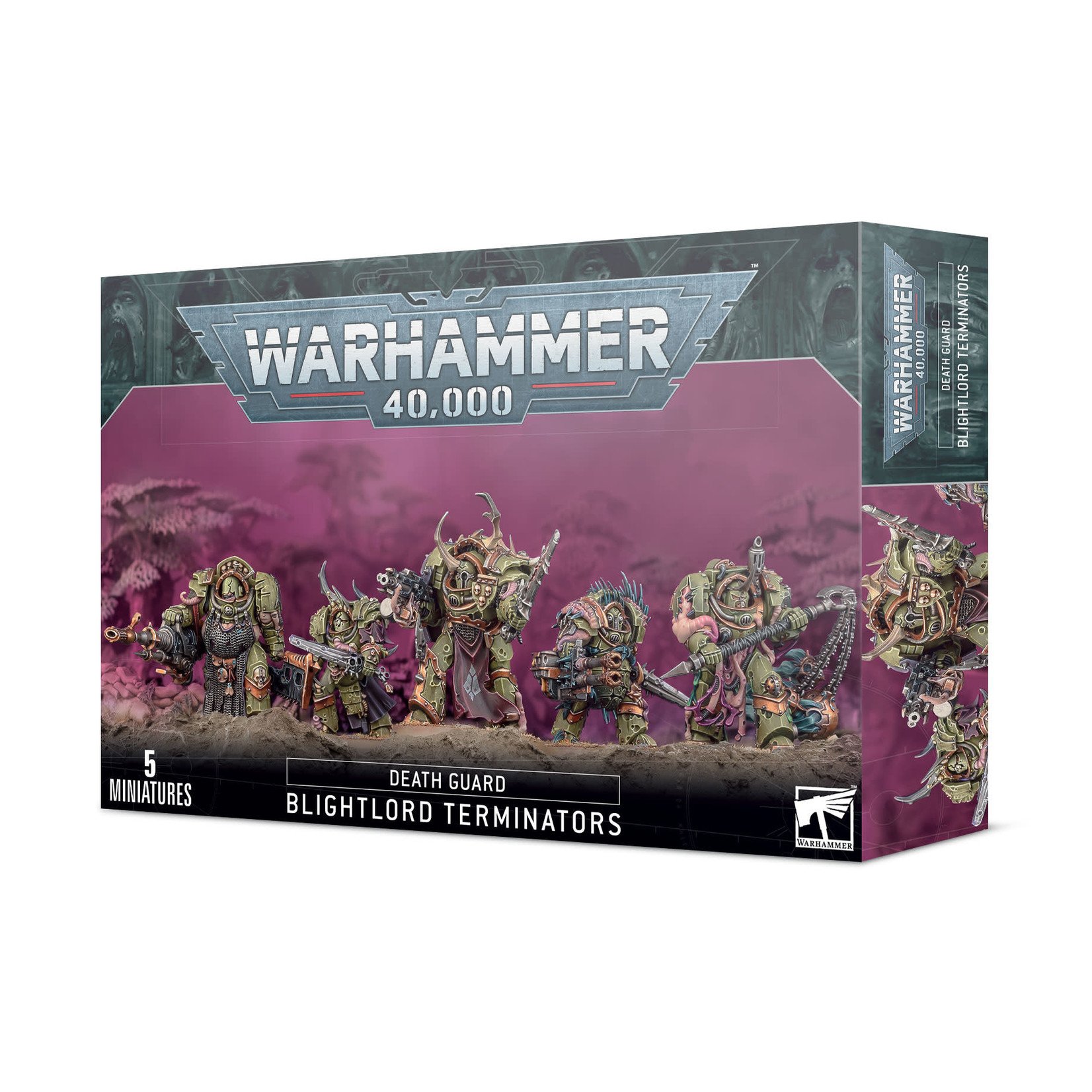 Games Workshop Warhammer 40k Chaos Death Guard Blightlord Terminators