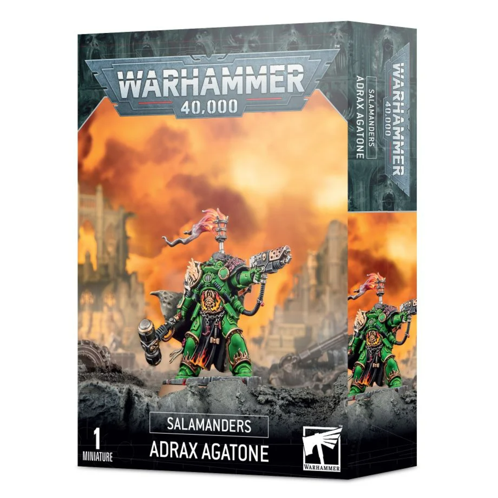 Games Workshop Warhammer 40k Space Marines Salamanders Adrax Agatone