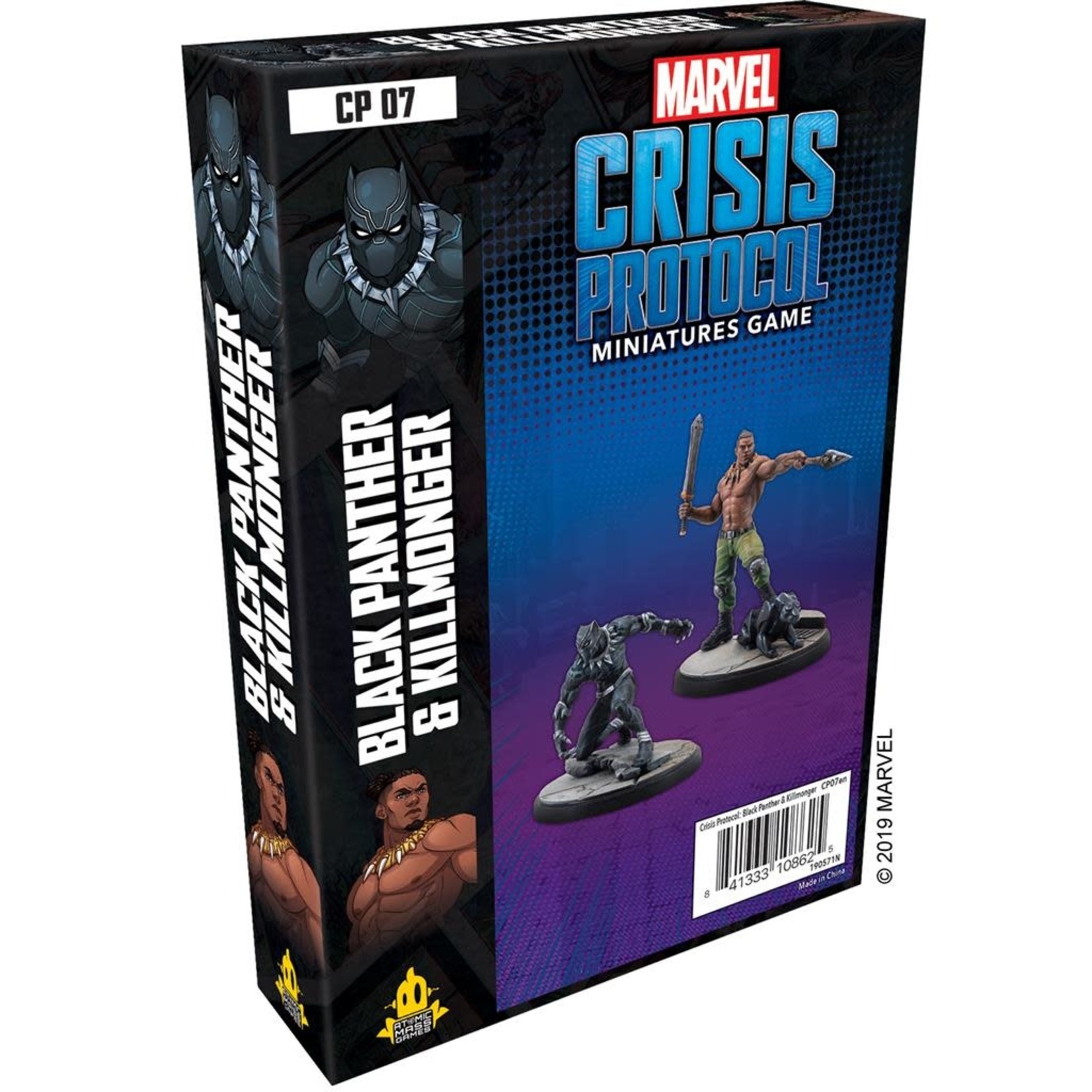 Atomic Mass Games Marvel Crisis Protocol Black Panther and Killmonger Character Pack
