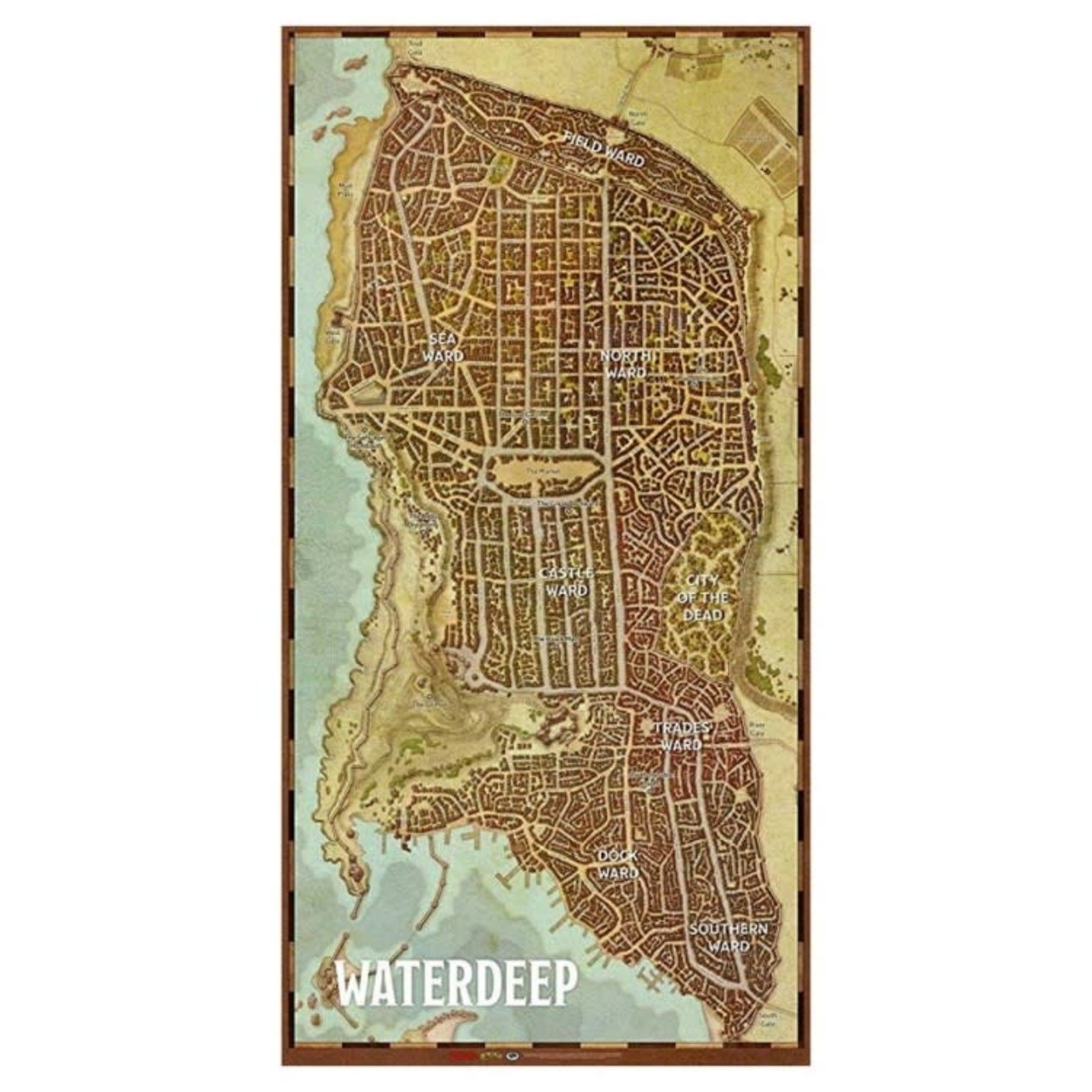 Dungeons and Dragons Waterdeep City Map Playmat Guardian Games