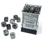 Chessex Chessex Borealis Light Smoke with Silver Luminary 12 mm d6 36 die set