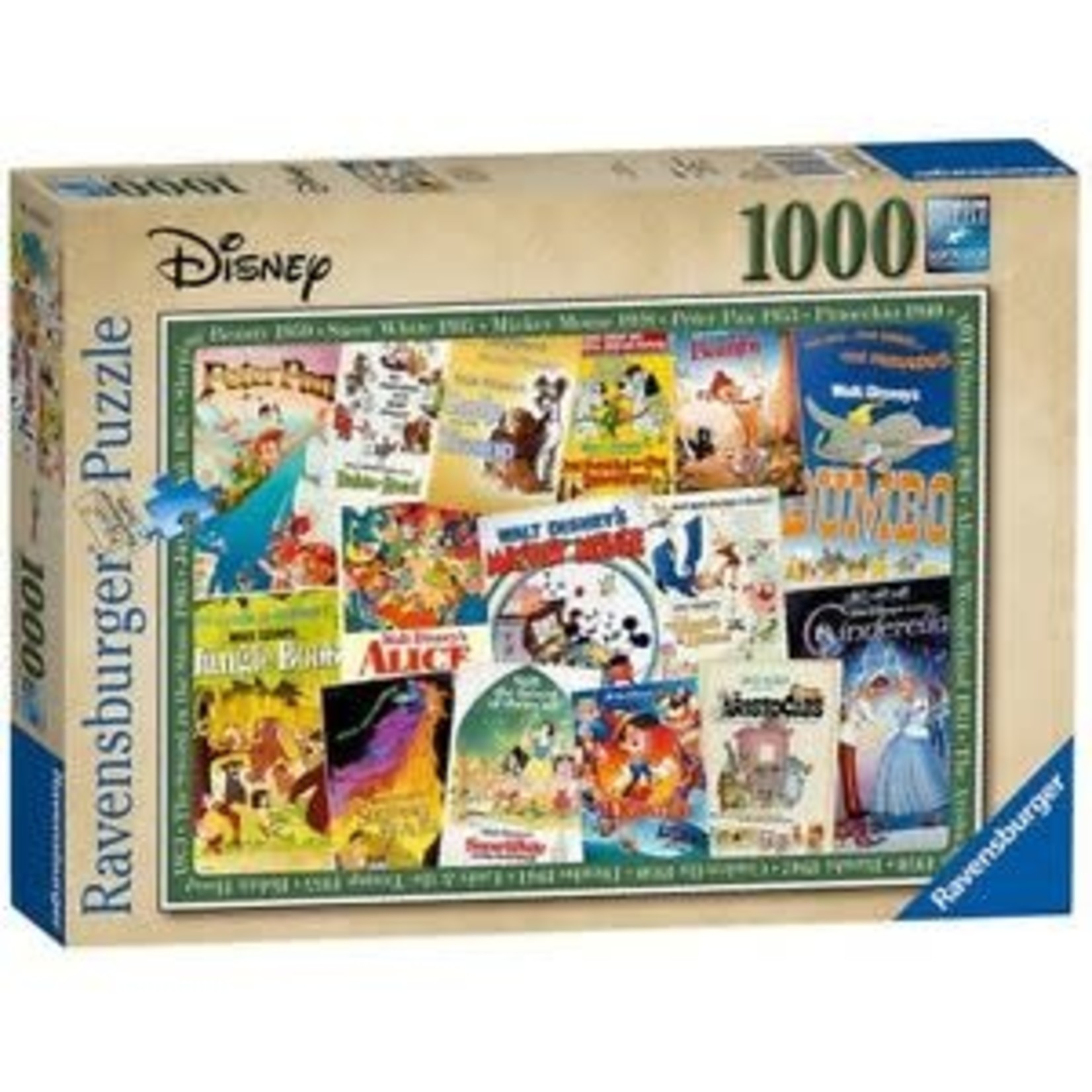 Ravensburger 1000 pc Puzzle Disney Vintage Posters