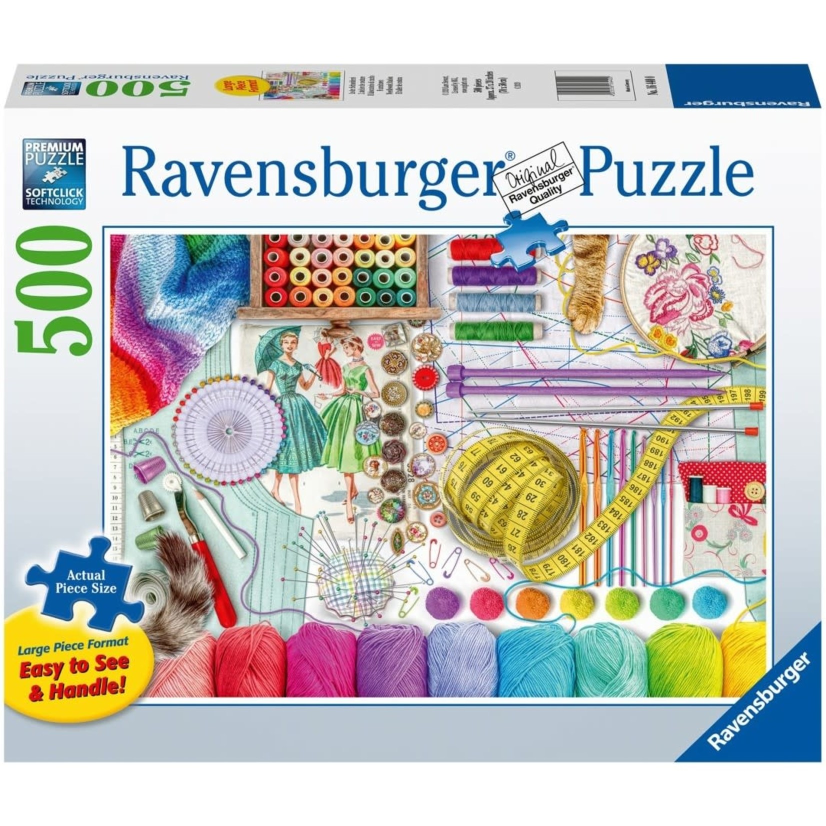 Ravensburger 500 LG pc Puzzle Needlework Station