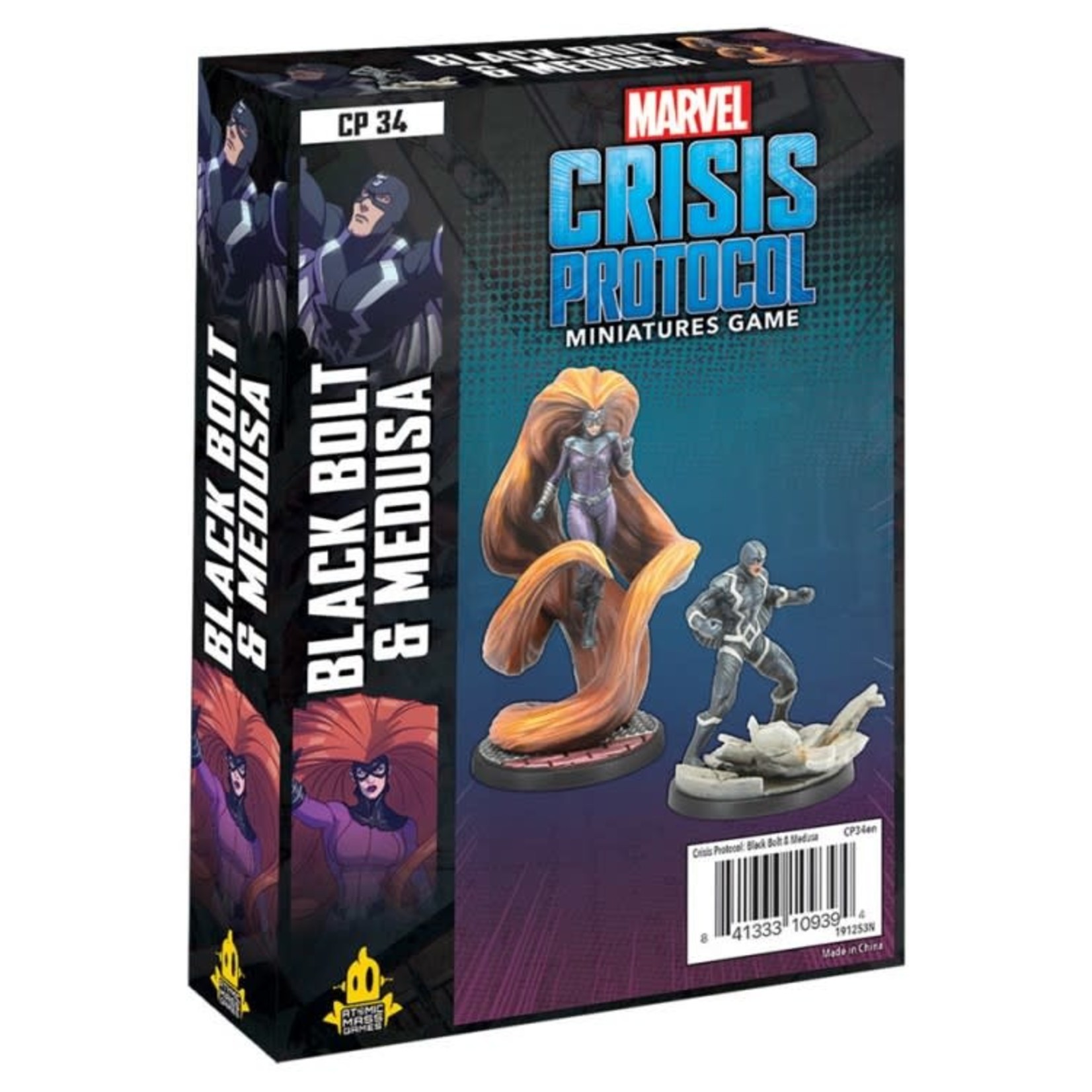 Atomic Mass Games Marvel Crisis Protocol Black Bolt and Medusa