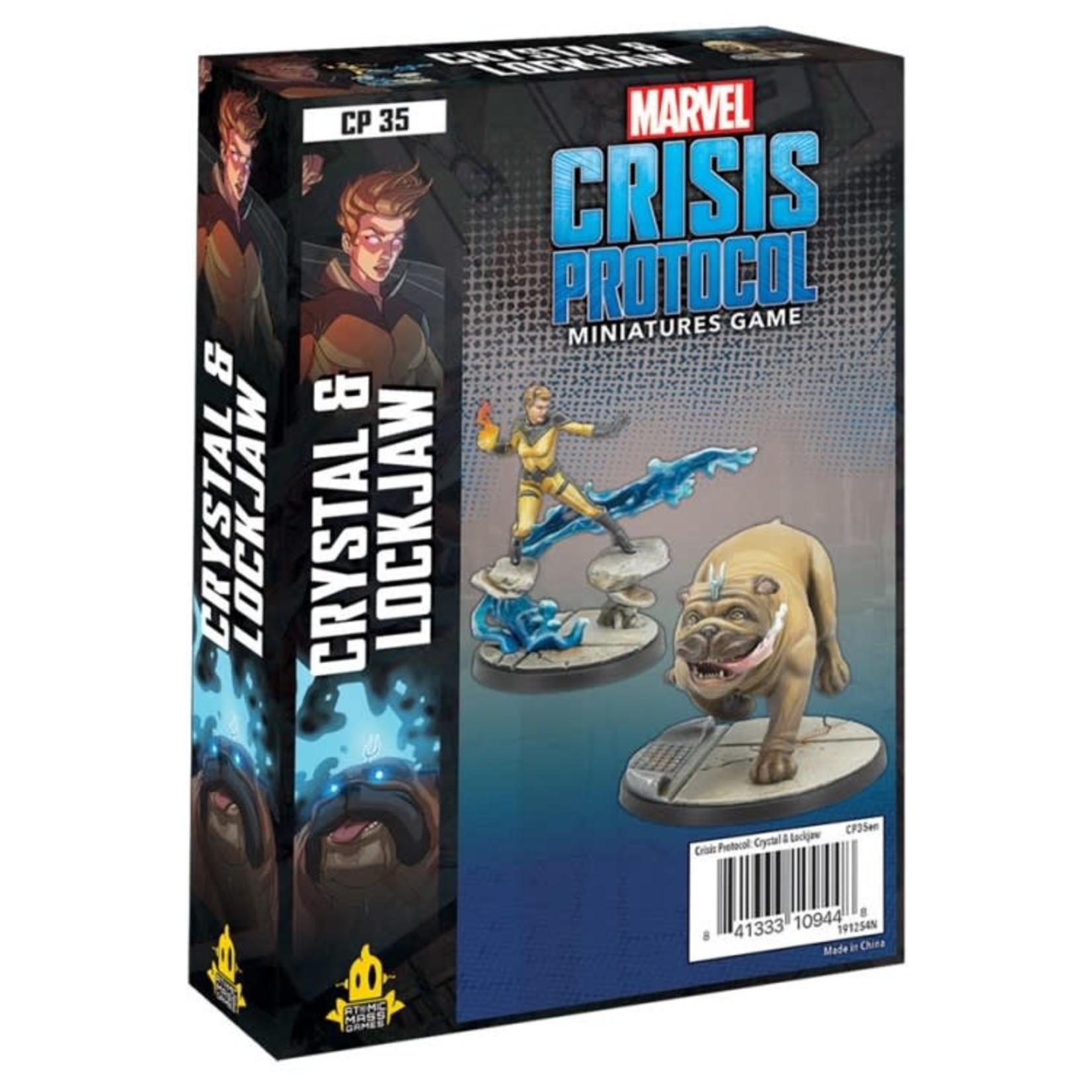 Atomic Mass Games Marvel Crisis Protocol Crystal and Lockjaw