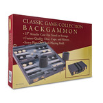 John Hansen Backgammon Set 15 in Grey Attache Case