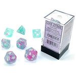 Chessex Chessex Nebula Wisteria with White Luminary Polyhedral 7 die set