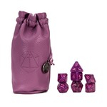 Darrington Press Guild Vox Machina Scanlan Purple with Pink Polyhedral 7 die set