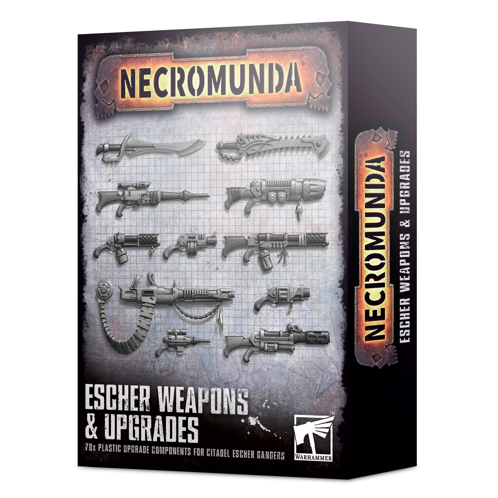 Games Workshop Necromunda Escher Weapons and Upgrades