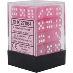 Chessex Chessex Frosted Pink 12 mm d6 36 die set