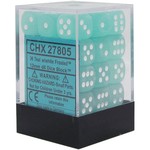 Chessex Chessex Frosted Teal with White 12 mm d6 36 die set