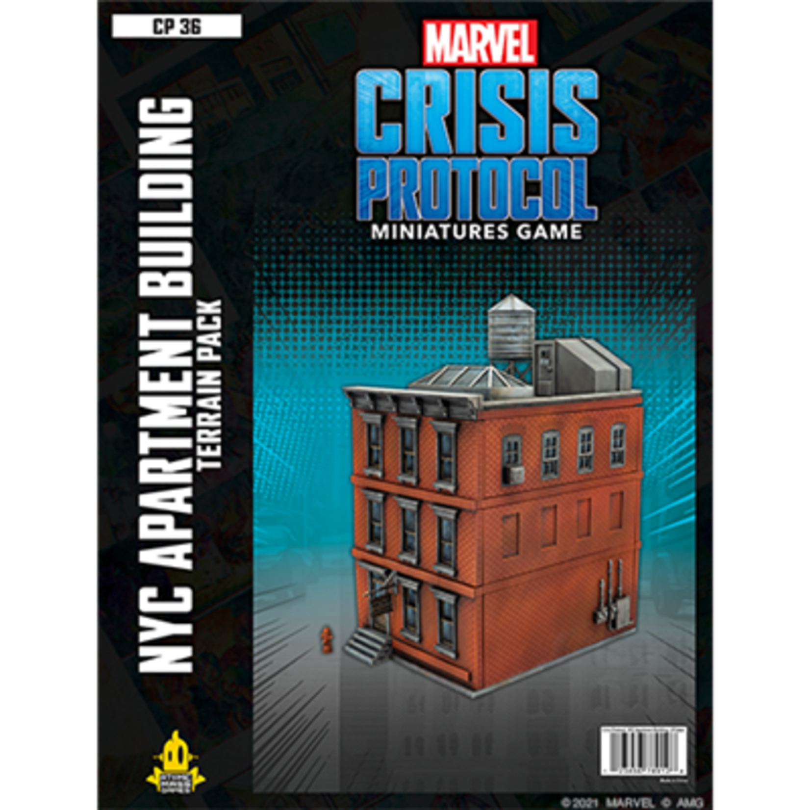 Atomic Mass Games Marvel Crisis Protocol NYC Apartment Building Terrain