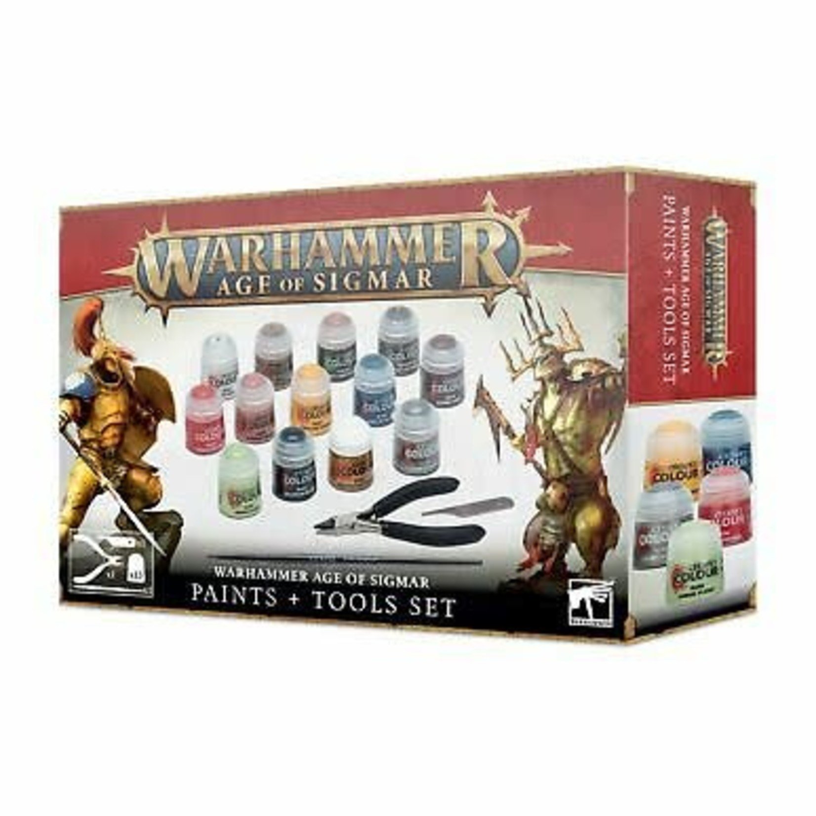 Games Workshop Warhammer Age of Sigmar 3E Paints and Tools Set