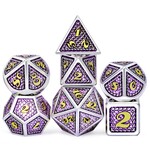 Dice Habit Regal Purple with Gold Polyhedral 7 die set