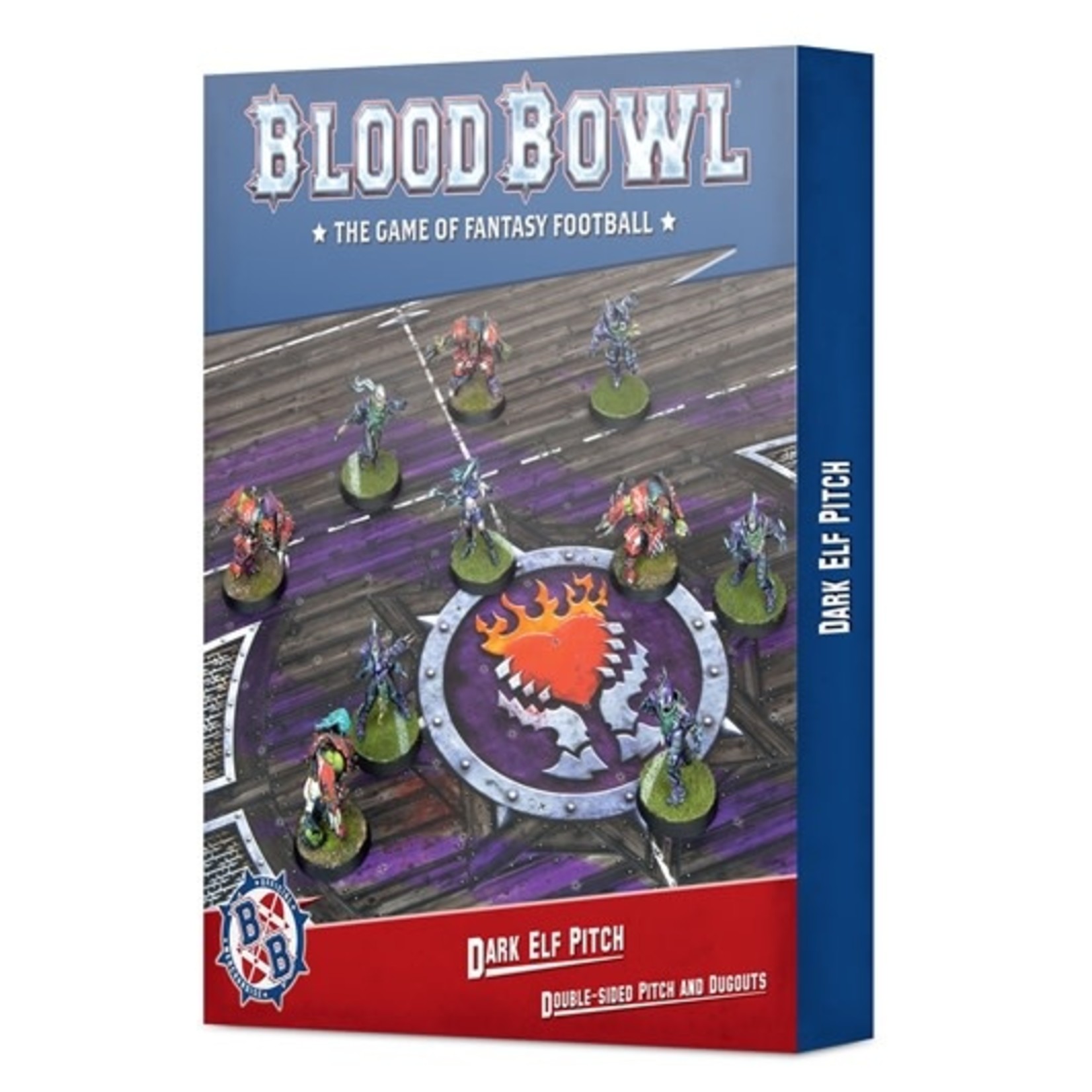 Games Workshop Blood Bowl Dark Elf Pitch and Dugout