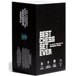 Chess Geeks Chess Set Best Chess Set Ever 3X Weighted Double Sided Black / Green Board