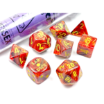 Chessex Chessex Lab Dice Vortex Underworld with Yellow Polyhedral 7 die set