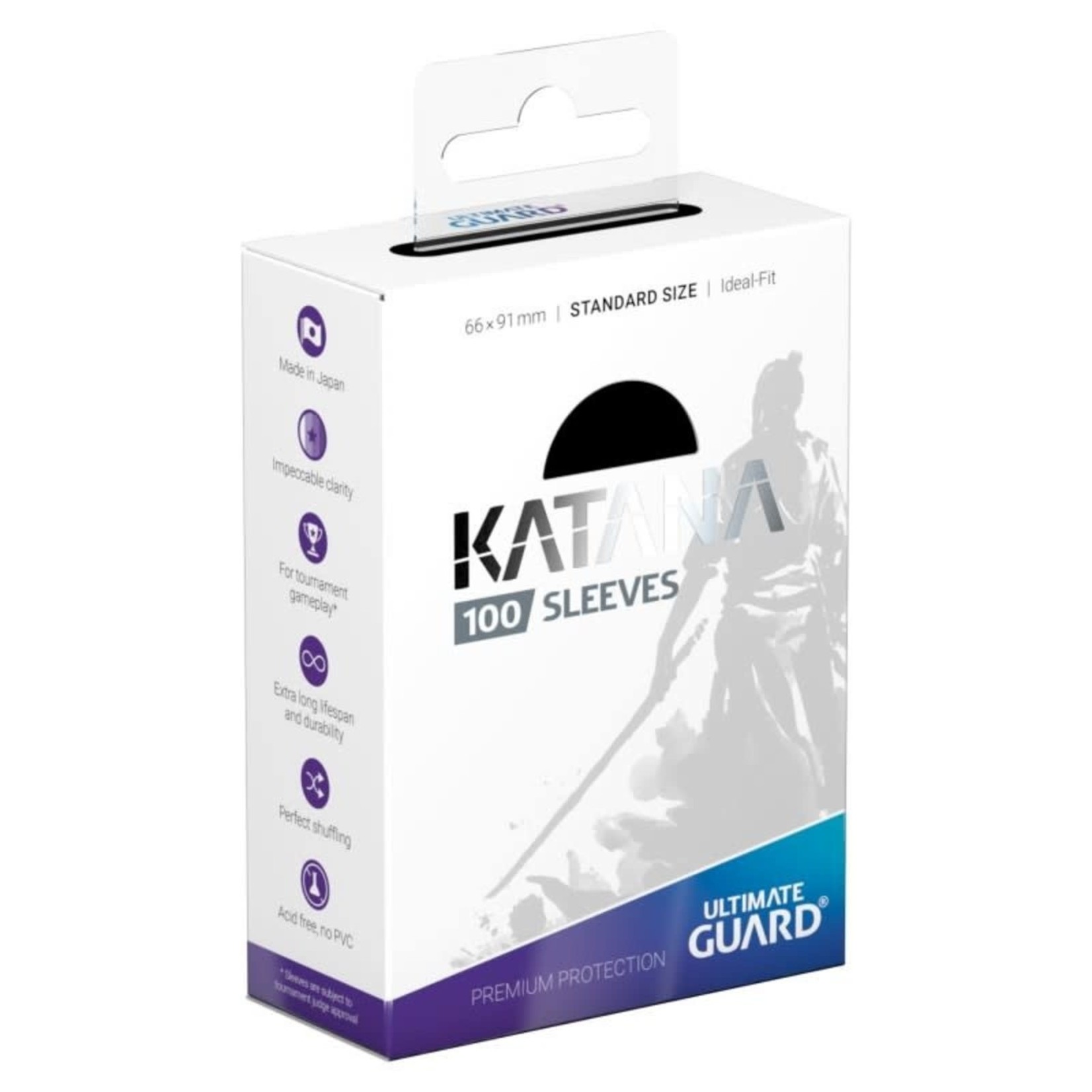 Ultimate Guard Ultimate Guard Katana Sleeves Standard 100 ct Black