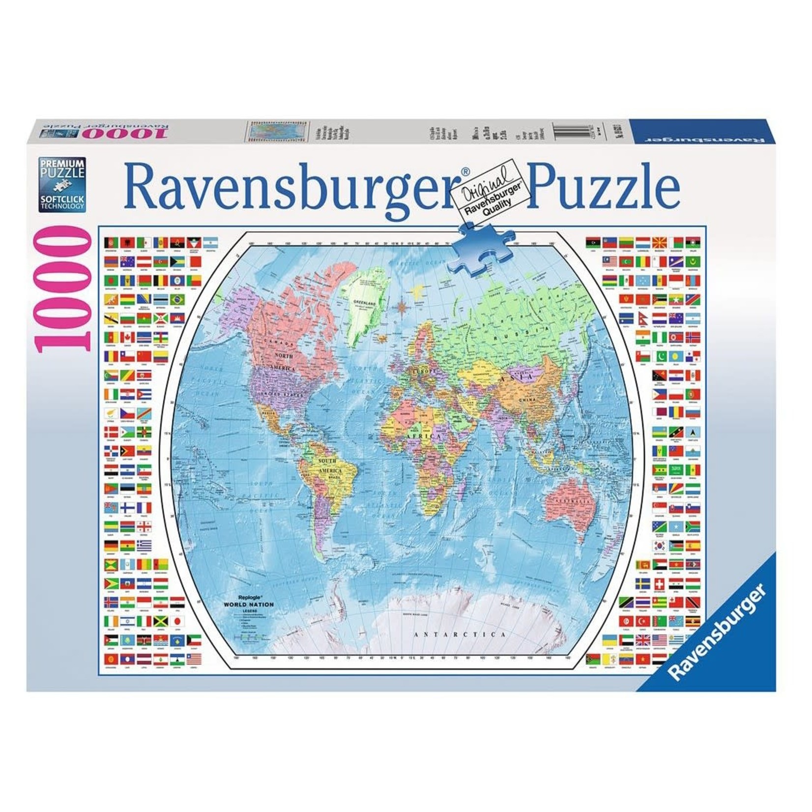 Ravensburger 1000 pc Puzzle Political World Map