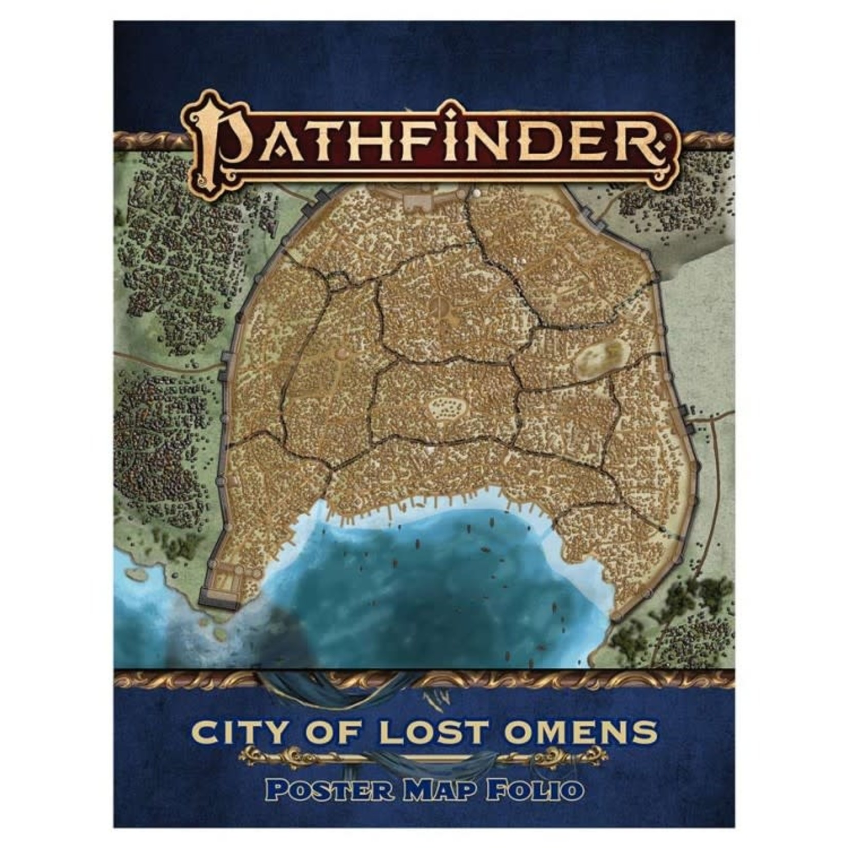 Paizo Publishing Pathfinder Absalom City of Lost Omens Poster Map Folio