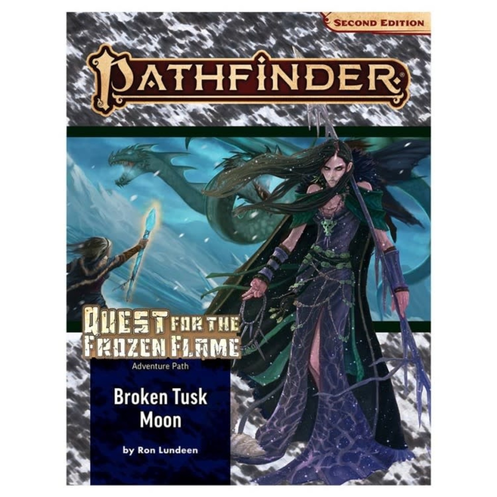 Paizo Publishing Pathfinder 2E Adventure Path Quest for the Frozen Flame 1 Broken Tusk Moon