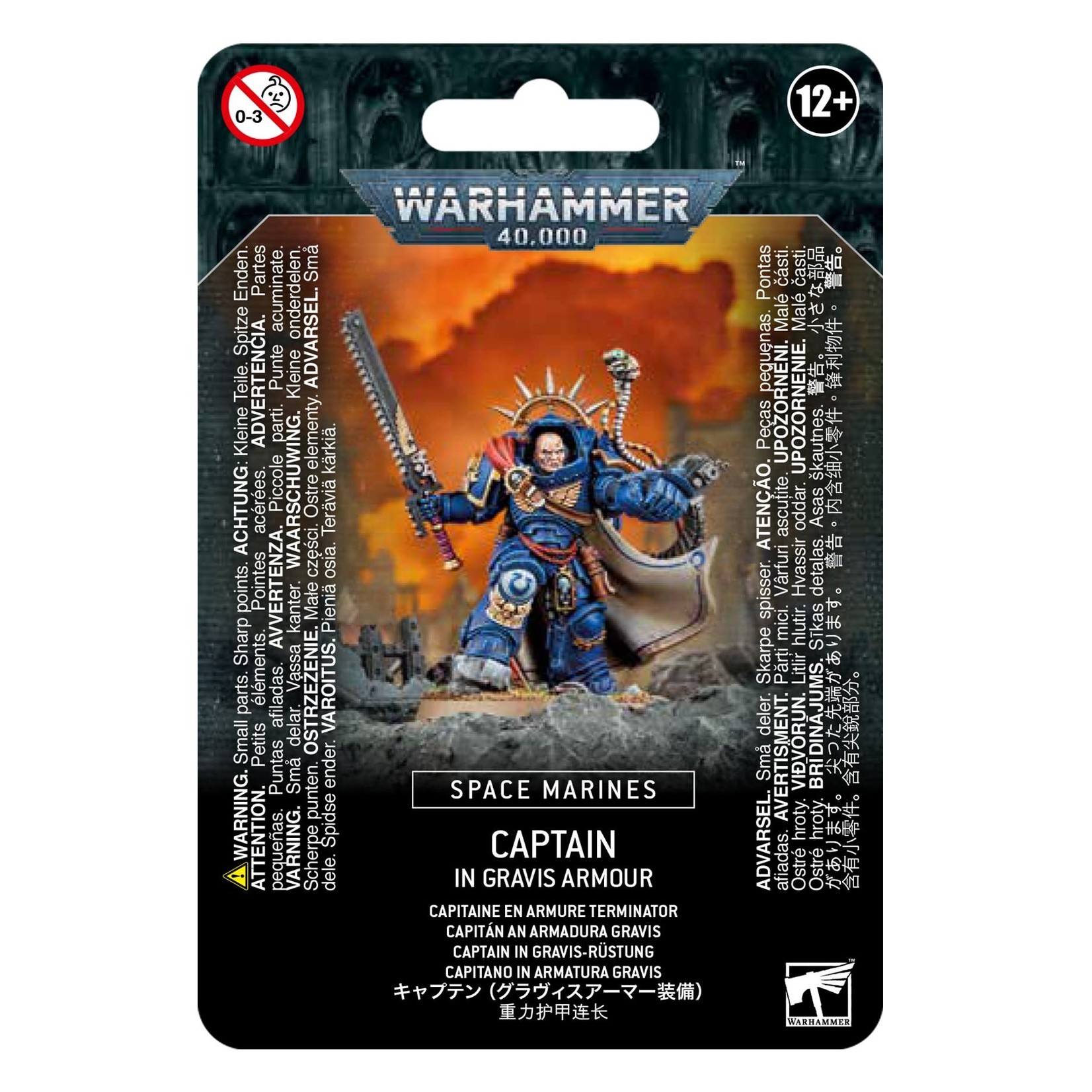 Games Workshop Warhammer 40k Space Marines Captain in Gravis Armour