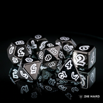 Die Hard Lumina Ascendant Black with White Metal Polyhedral 7 die set