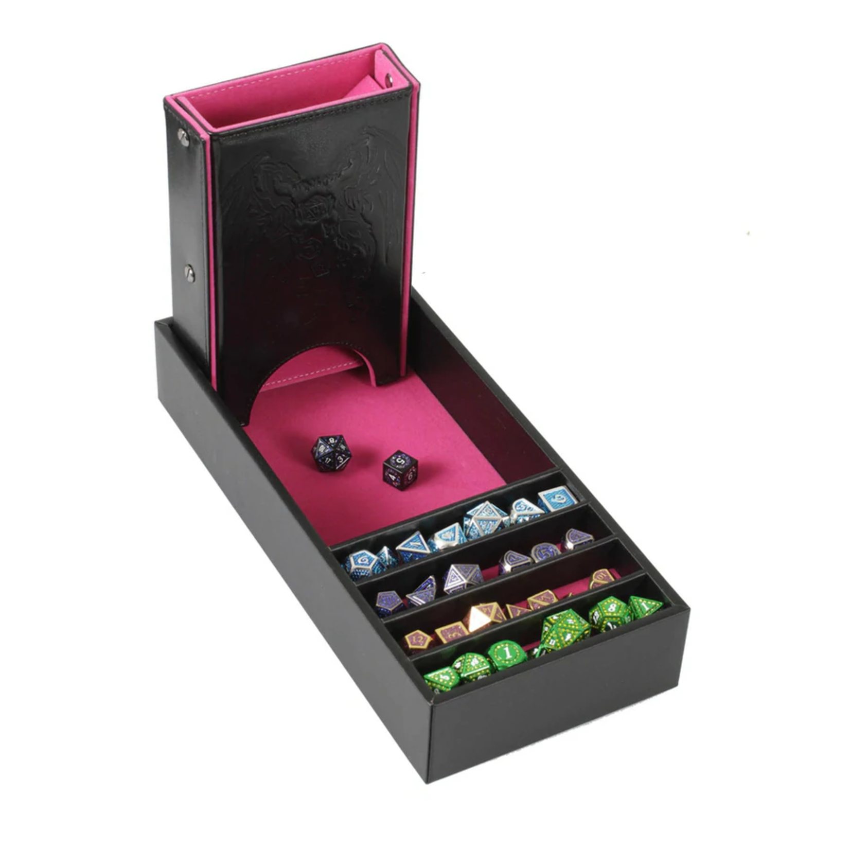Forged Forged Citadel Dice Tower and Tray Pink