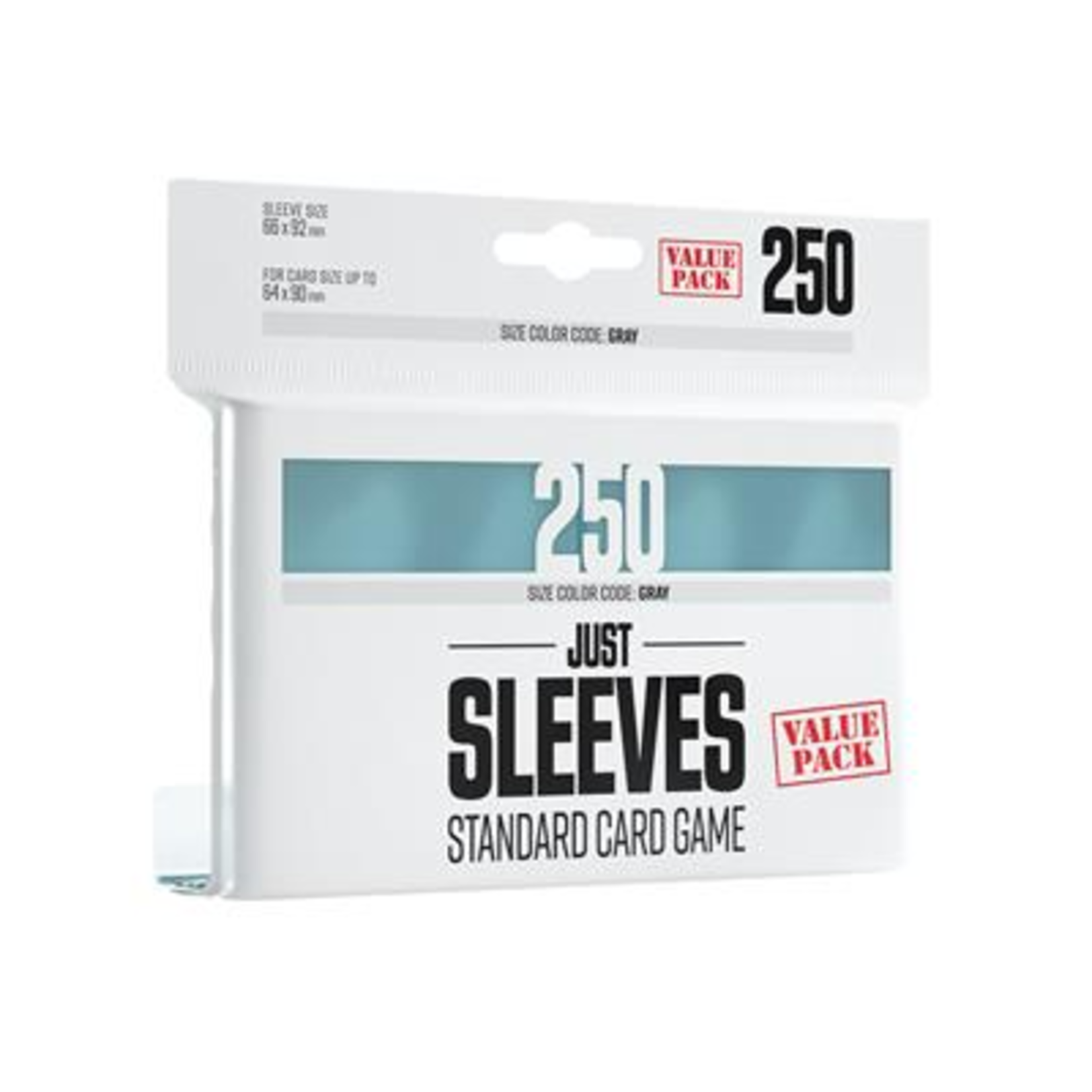 Gamegenic Just Sleeves Standard Card Game 66 x 92 Clear 250 ct Value Pack