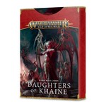 Games Workshop Warhammer Age of Sigmar Warscroll Cards Daughters of Khaine