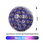 Dice Habit d100 Universe Galaxy Purple