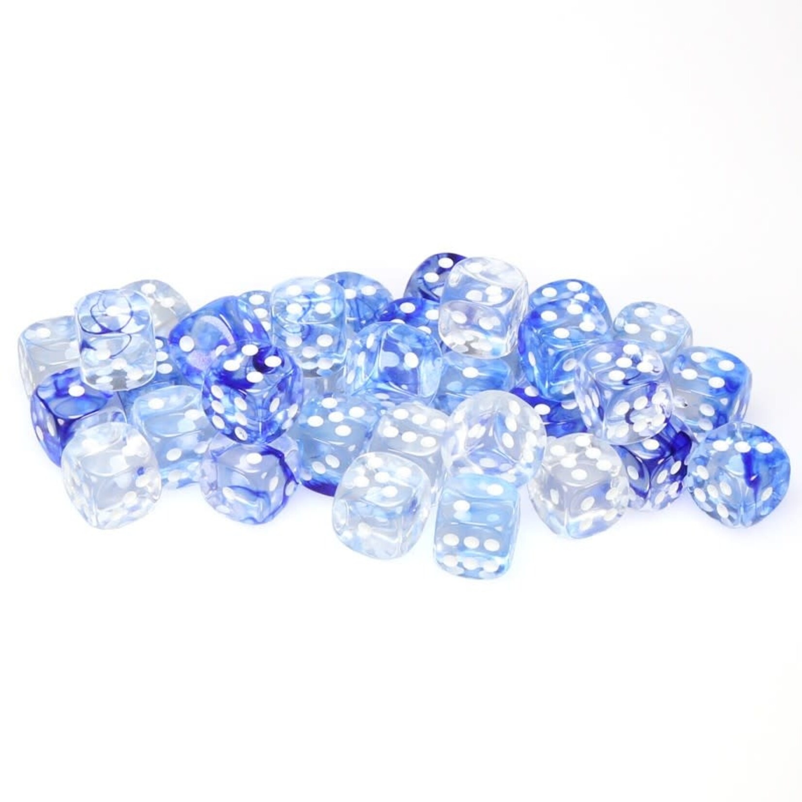 Chessex Chessex Nebula Dark Blue with White 12 mm d6 36 die set