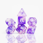 Sirius RPG Dice Purple Glaze Polyhedral 8 die set